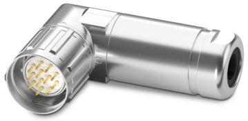 PHOENIX CONTACT-1619435 Conector circular Conn M23 Circular PIN 12 POS Crimp RA 12 Terminal 1 Port