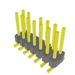 Conn Unshrouded Header HDR 14 POS 2.54mm Solder ST Top Entry SMD Tube