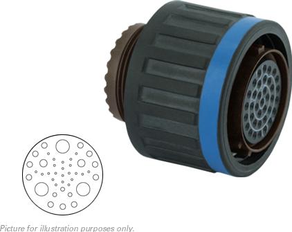 SOURIAU-8D511J35SA-LC Steckverbinder, rund Conn Circular SKT 13 POS Crimp ST Cable Mount 13 Terminal 1 Port