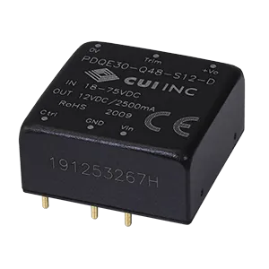 CUI Inc-PDQE30-Q48-S15-D DC to DC Converter and Switching Regulator Module Module DC-DC 48VIN 1-OUT 15V 2A 30W 6-Pin DIP Module Tube