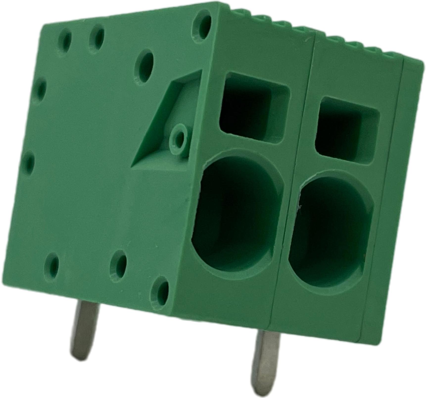ADAM TECH-EB167A-02-M Bloques terminales del conector Conn Terminal Block 2 POS 7.5mm Solder RA Thru-Hole 40A Box