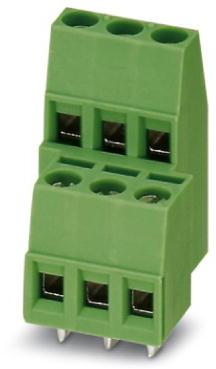 PHOENIX CONTACT-MKKDS 1.5/ 3 Bloques terminales del conector Conn PC Terminal Block 6 POS 5mm Solder ST Thru-Hole 17.5A Cardboard