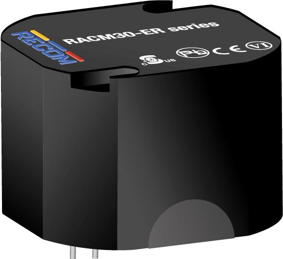 RECOM Power GmbH-RACM30-12SER AC to DC Power Supplies AC/DC Power Supply Single-OUT 12V 2.5A 30W 4-Pin Box