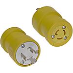 Conn Power Adapter M/F (2Power/1Ground)/(2Power/1Ground) POS ST Cable Mount 2 Port Safeway®