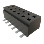 Conn Micro Socket Strip SKT 12 POS 1mm Solder ST SMD Tube