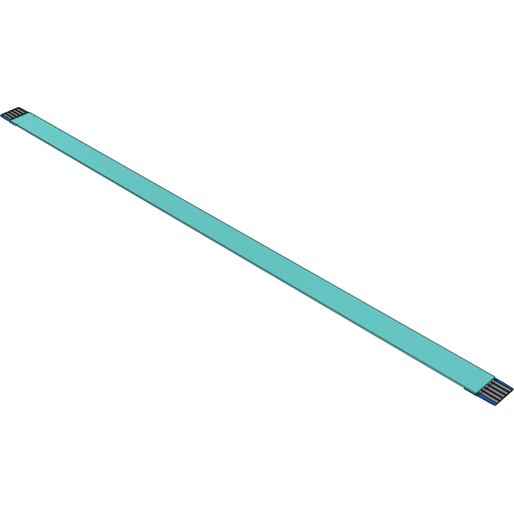 Samtec-FJ-05-D-05.40-4 Flachband Kabelbaugruppen Cable Assembly 0.13m 1mm 5 to 5POS FFC to FFC Bulk