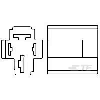 TE Connectivity-VCF7-1000 Relay Sockets Relay Sockets Nylon Plug In Socket
