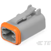 Deutsch Group-DT06-4S Custodia filo connettore dedicato Conn Housing PL 4 POS 4.45mm Crimp ST Cable Mount Gray Box