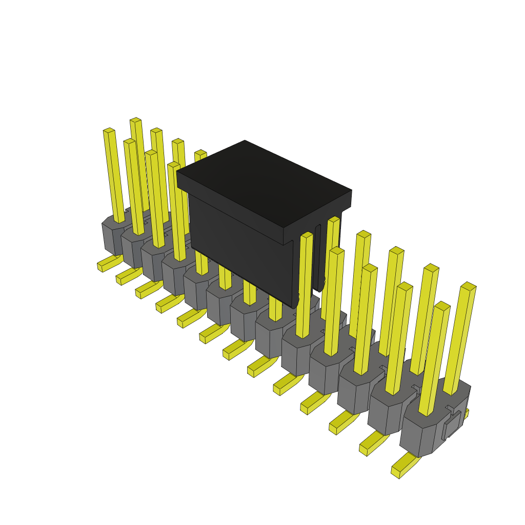 Samtec-TSM-113-02-S-DV-P Connector Headers and PCB Receptacles Conn Unshrouded Header HDR 26 POS 2.54mm Solder ST Top Entry SMD Tube
