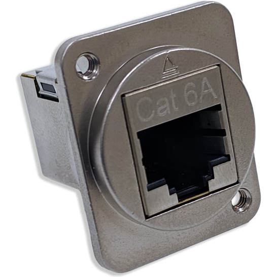 Switchcraft-EHRJ45D6AS Steckverbinder, Telefon und Telekommunikation Conn RJ-45 F 8 POS ST Flange Mount 8 Terminal 1 Port Cat 6a Individual