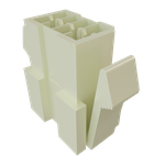 Conn Housing PL 8 POS 2.54mm Crimp ST Panel Mount