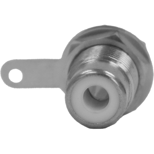 Switchcraft-BPJR04X Conector de audio y video Conn RCA F 2 POS Solder ST Panel Mount 2 Terminal 1 Port