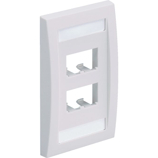 Panduit-CFPE4WHY Steckverbinderzubehör Connector Accessories 4 POS Executive Single Gang Faceplate Acrylonitrile Butadiene Styrene White