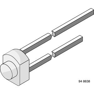 Vishay-CQY36N Infrared Emitters Infrared Emitter 950nm 1.5mW/sr Circular Top Mount 2-Pin T-3/4 Bulk