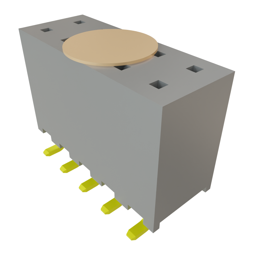 Samtec-SQW-105-01-L-D-VS-LC-K-TR Connector Headers and PCB Receptacles Conn Socket Strip SKT 10 POS 2mm Solder ST Top Entry SMD T/R
