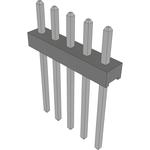 Conn Unshrouded Header HDR 5 POS 2mm Solder ST Top Entry Thru-Hole Bulk
