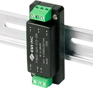 CUI Inc-PYB20-Q48-D12-DIN DC/DC-Wandler und Spannungsreglermodul Module DC-DC 48VIN 2-OUT -12V/12V -0.834A/0.834A 20W 6-Pin