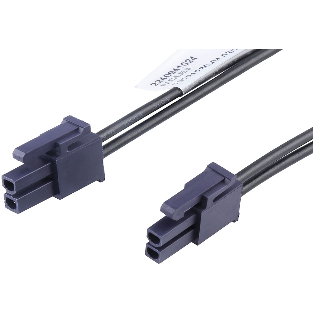 Molex-2240941022 Andere Kabelbaugruppen Cable Assembly UL 1015 0.15m 16AWG Wire to Board to Wire to Board 2 to 2 POS F-F Crimp-Crimp Bag