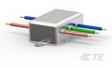 TE Connectivity-6-1609091-5 Starkstromleitungsfilter Power Line Filter Single Phase 50Hz/60Hz 3A 300VDC Wire Lead Flange Mount