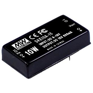 Mean Well Enterprises-SKE10C-12 Convertitore da DC a DC e modulo di regolazione della commutazione Module DC-DC 1-OUT 12V 0.84A 10W 4-Pin