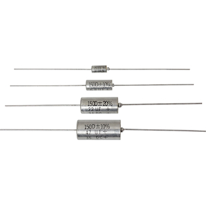 Vishay-150D156X9020B2B Capacitor Tantalum Solid Cap Tant Solid 15uF 20V 10%( 4.7 X 12.04mm) Axial 125°C Bulk
