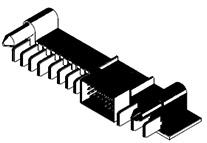Molex-46437-1082 Steckverbinderleisten und Leiterplattenbuchsen Conn Wire to Board HDR 43 POS 2.54mm/5.5mm/7.5mm Press Fit RA Side Entry Thru-Hole Tray