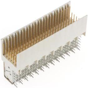 Amphenol Communications Solutions-HM2J08PE5118N9LF Connector Backplane Millipacs®, Back Plane Connectors, 2mm Hard Metric Series 5 Row Right Angle Header, Type B Shielded with 125 Signal Pins and RoHS compatible