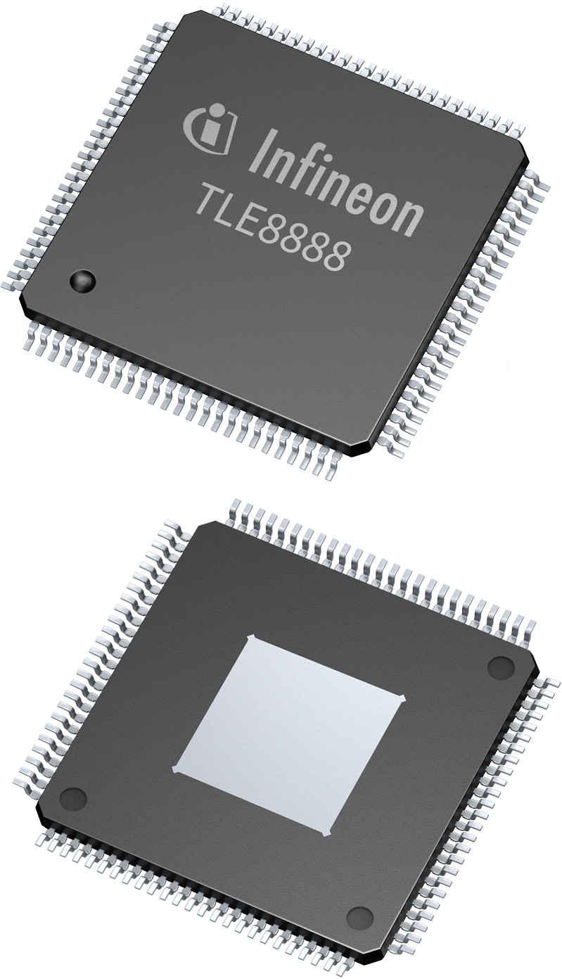 Infineon Technologies AG-TLE8888QKXUMA1 PMIC-Lösungen Power Management IC 28V to 40V 100-Pin LQFP EP T/R Automotive AEC-Q100