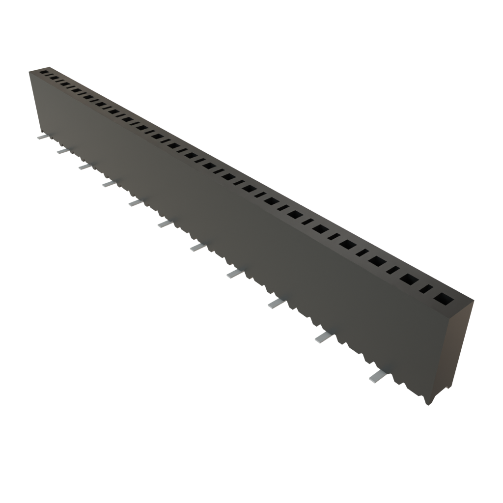 Samtec-SSM-122-L-SV Embases de raccordement et réceptacles PCB Conn Socket Strip SKT 22 POS 2.54mm Solder ST Top Entry SMD Tube