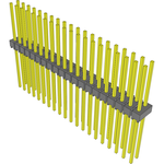 Conn Unshrouded Header HDR 40 POS 2.54mm Solder ST Top Entry Thru-Hole Bulk