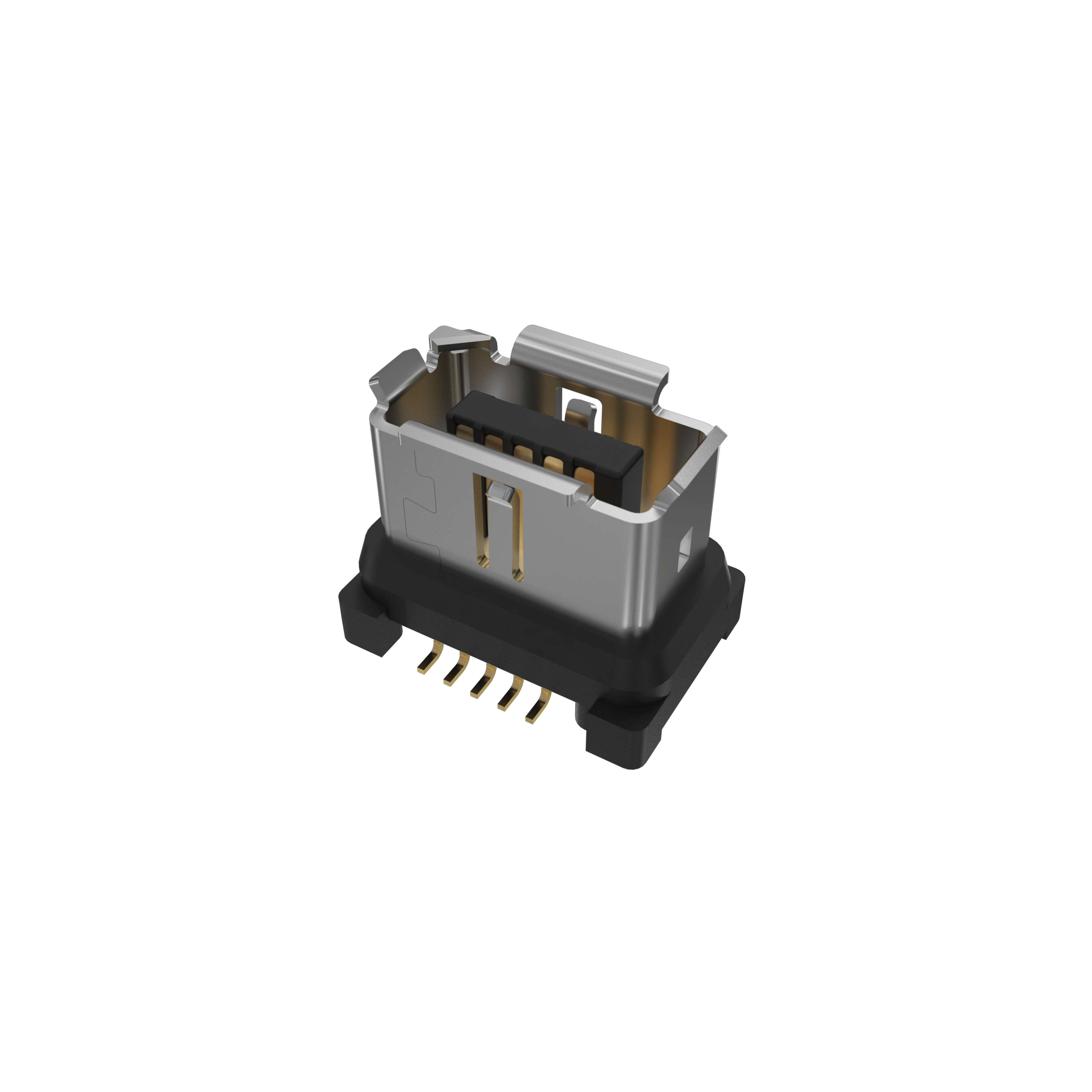 Amphenol Communications Solutions-ND9AS2200 Steckverbinder, Telefon und Telekommunikation Conn IX Industrial RCP 10 POS 1mm Solder ST SMD 10 Terminal 1 Port Cat 6a Reel