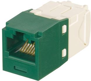 Panduit-CJK688TGGR Steckverbinder, Telefon und Telekommunikation KEYED CATEGORY 6 RJ45 8-POSITION 8-WIRE UNIVERSAL MODULE