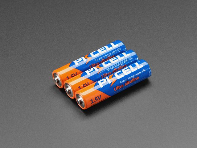Adafruit Industries-3520 Batteries Alkaline Battery Cylindrical 1.6V 1.2Ah AAA Primary