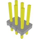 Conn Unshrouded Header HDR 6 POS 2.54mm Solder ST Top Entry Thru-Hole Bulk
