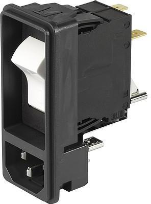 SCHURTER-DF11.1089.0010.01 Power Entry Modules Power Entry Module Filtered M 3 POS 250VAC 10A Switch ST 1 Port