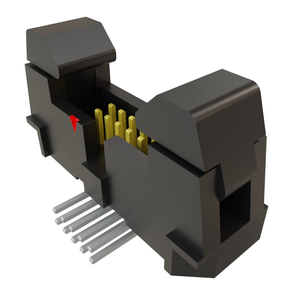 Samtec-EHF-105-01-L-D-RA Connector Headers and PCB Receptacles Conn Ejector Header HDR 10 POS 1.27mm Solder RA Side Entry Thru-Hole Tube