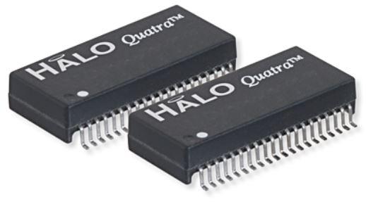 HALO Electronics-TG110-AMX2NXLF Transformador de telecomunicaciones SMD Quad Port 10/100BASE-TX Transformer