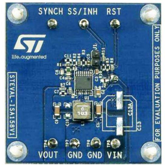 STMicroelectronics-STEVAL-ISA158V1 Energiemanagement, Entwicklungsplatinen und -kits A6986 DC to DC Converter and Switching Regulator Chip 0.85V to 4V/0.85V to 38V Output Evaluation Board