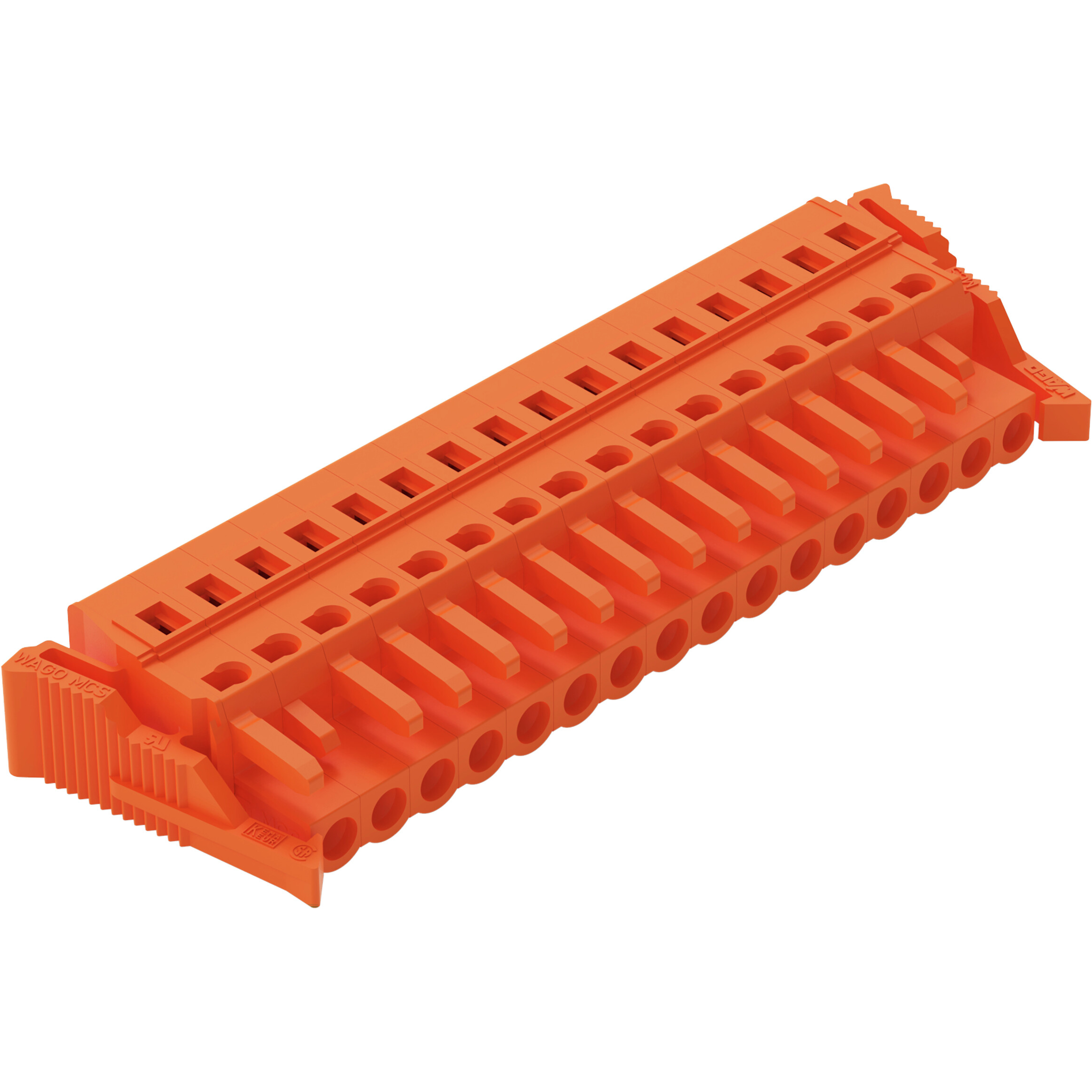 WAGO-231-316/037-000 Steckverbinder, Klemmenblöcke Conn Terminal Block F 16 POS 5.08mm Clamp RA Cable Mount 15A Box