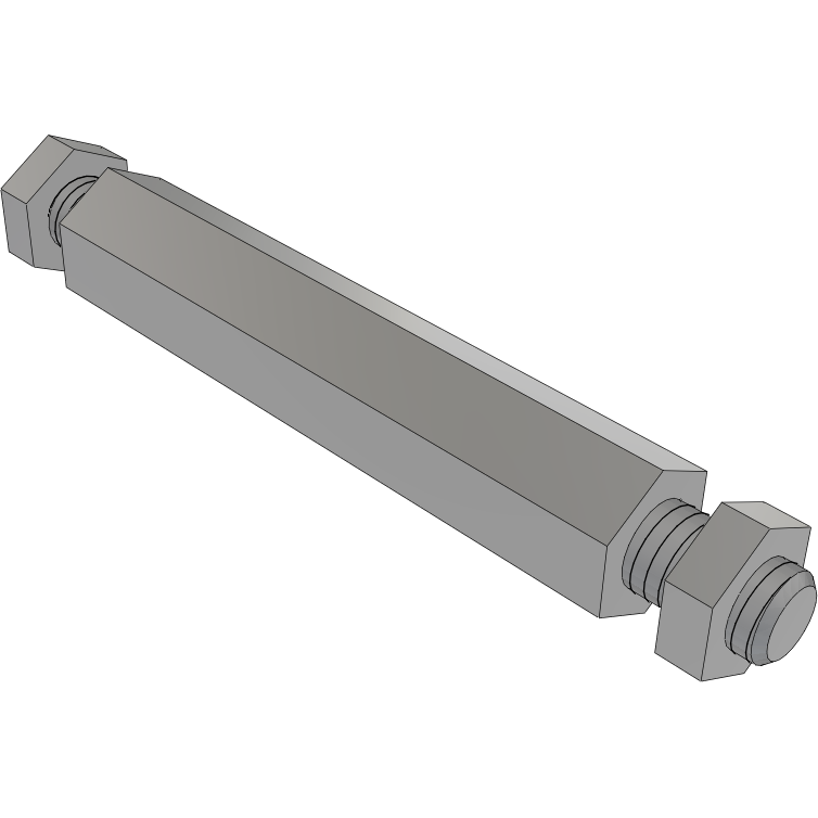 Samtec-SO-2515-02-02-01 Distanzhülsen Standoff Hex M/M M3 X 0.5-THD 4.76mm-A/F 4.76mm-LG Aluminum 6061