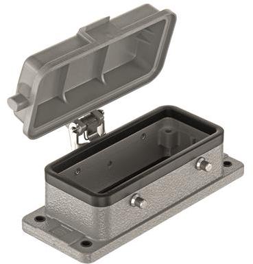 HARTING-09300161314 Schrumpfbalgenadapter Hood 180° 16 Shell Size Powder Die Cast Aluminum Han®