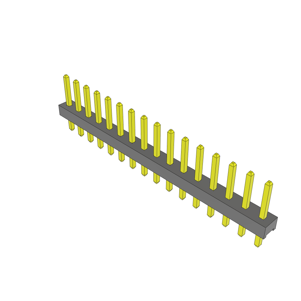 Samtec-MTMM-116-04-G-S-170 Piastre connettori e prese PCB Conn Unshrouded Header HDR 16 POS 2mm Solder ST Top Entry Thru-Hole Bulk