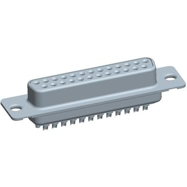 Amphenol Communications Solutions-DB25S065HTLF Steckverbinder, D-Sub D-Sub Cable Connector, Input Output Connectors, 25 Way Socket Solder Bucket, Shielding Termination Fingers