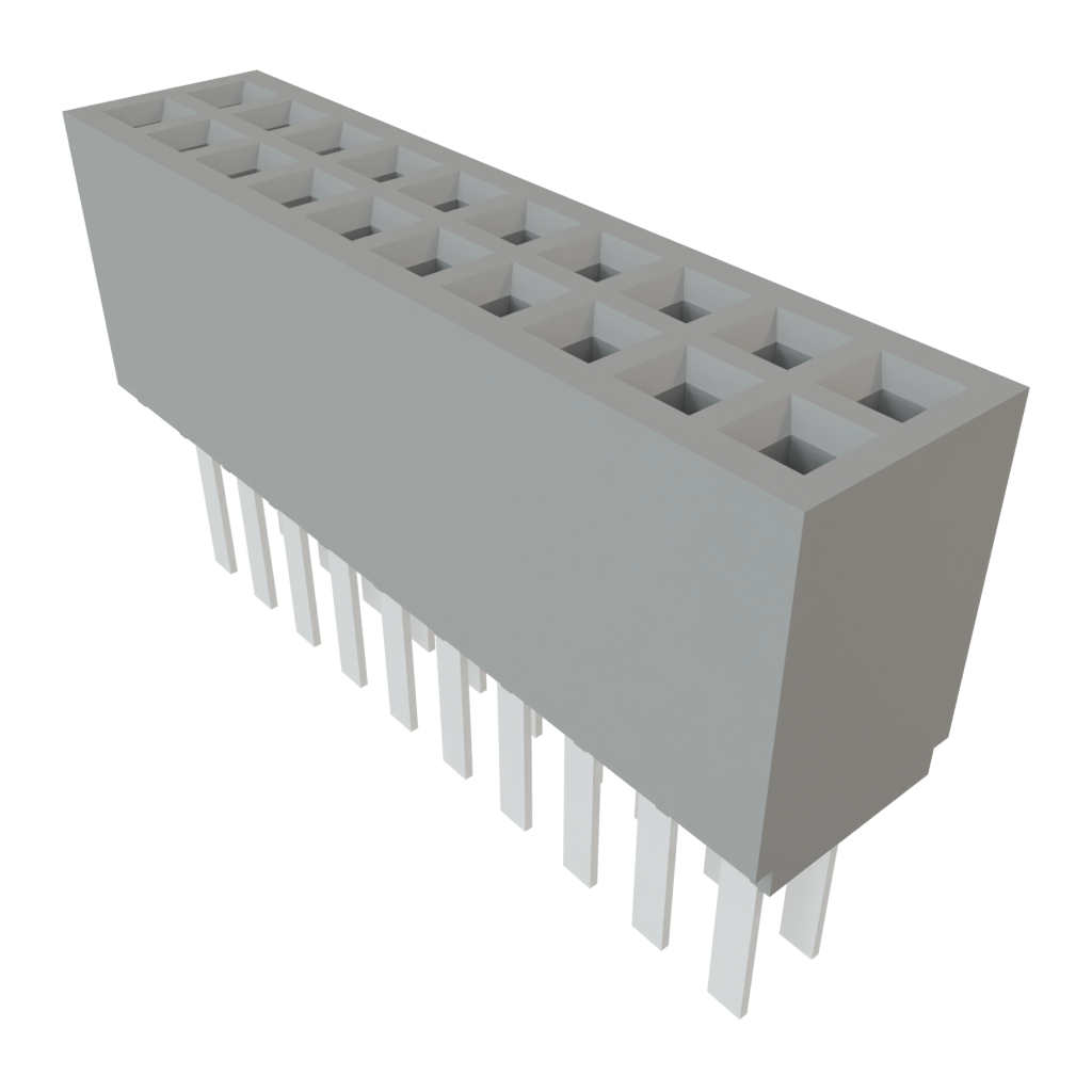 Samtec-SFMC-110-L1-S-D Steckverbinderleisten und Leiterplattenbuchsen Conn Socket Strip SKT 20 POS 1.27mm Solder ST Top Entry Thru-Hole TIGER EYE™ Tube