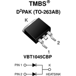 Diode Schottky 45V 10A 3-Pin(2+Tab) TO-263AB T/R
