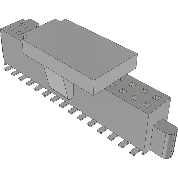 Samtec-SFM-115-L2-L-D-P Steckverbinderleisten und Leiterplattenbuchsen Conn Socket Strip SKT 30 POS 1.27mm Solder ST SMD TIGER EYE™ Tube