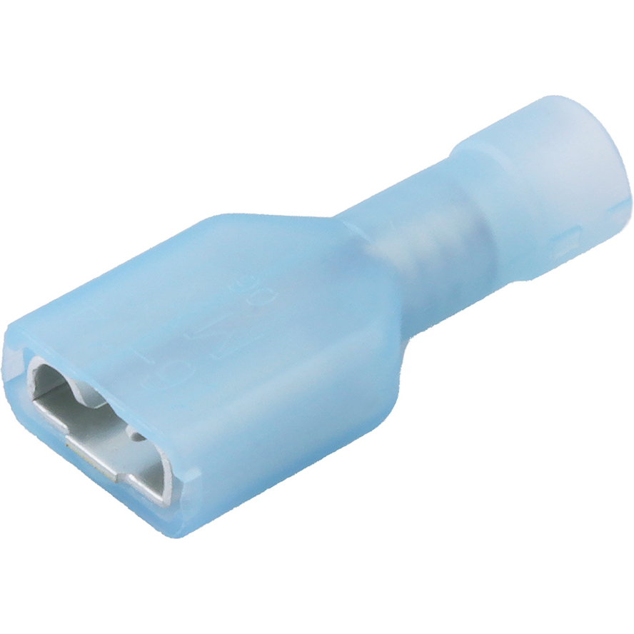 Molex-0190030040 | Connector Terminal Raccordement de terminaux Quick Disconnect Terminal 14-16AWG Brass Blue F 21.84mm Electro Tin InsulKrimp™ Bag