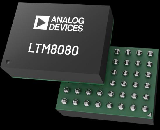 Analog Devices-LTM8080EY#PBF Convertidor de CC a CC y módulo del regulador de conmutación Module DC-DC 2-OUT 0V to 8V 0.5A/0.5A 48-Pin BGA Tray