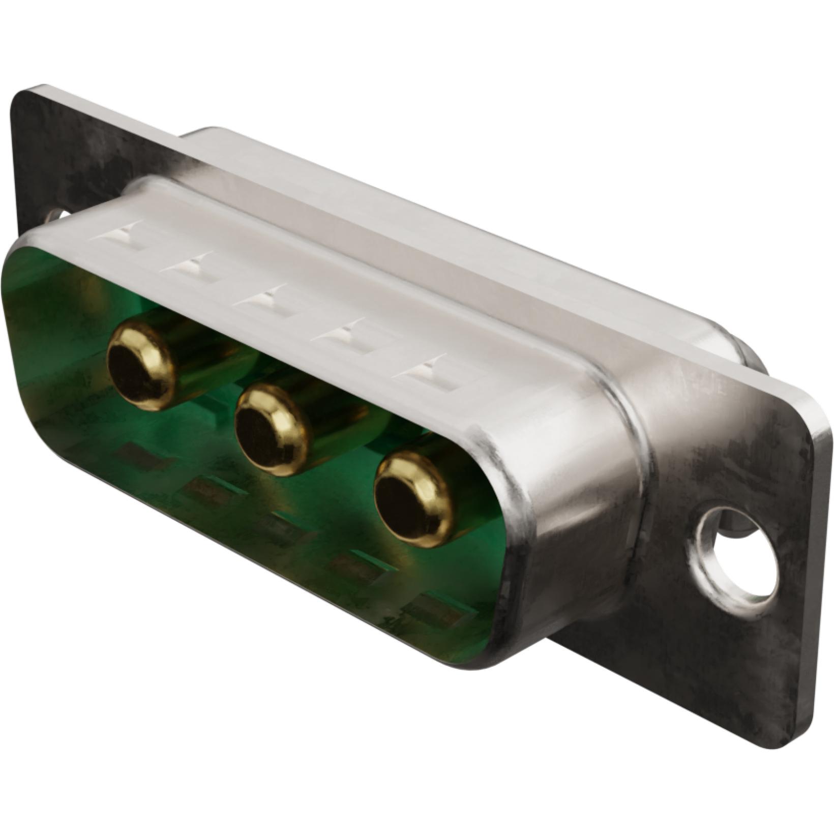 Molex-173107-0654 Steckverbinder, D-Sub Conn D-Sub M 3Power POS 6.86mm Solder RA Thru-Hole 3 Terminal 1 Port FCT Products Carton