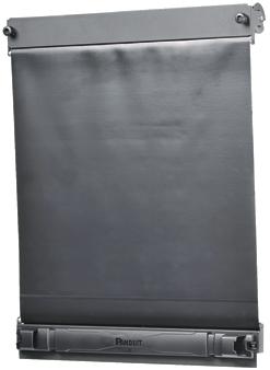 Panduit-FLBSIM-51 null Full-length blanking shade blanks out 4-51 consecutive rack units on standard 19in (483mm) wide vertical mounting rails